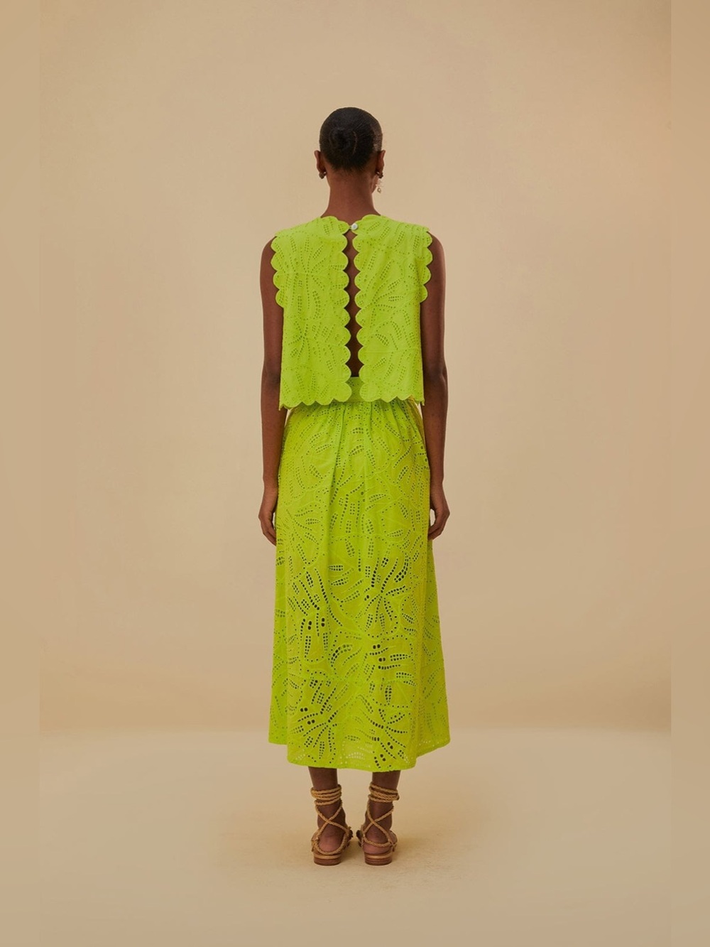 Farm Rio Green Monstera Eyelet Set - Picture 2 of 14